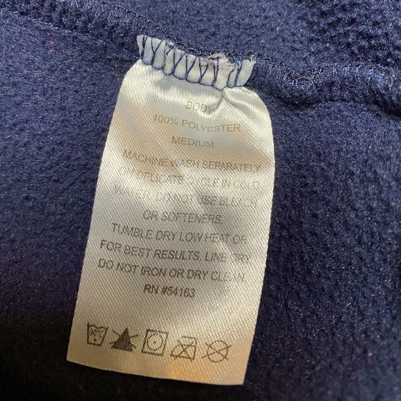 Calvin Klein performance fleece quick dry jacket w/Thumbholes Navy Blue - Picture 10 of 13